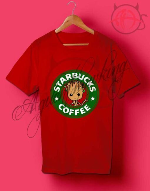 Starbucks Coffee Baby Groot T Shirt