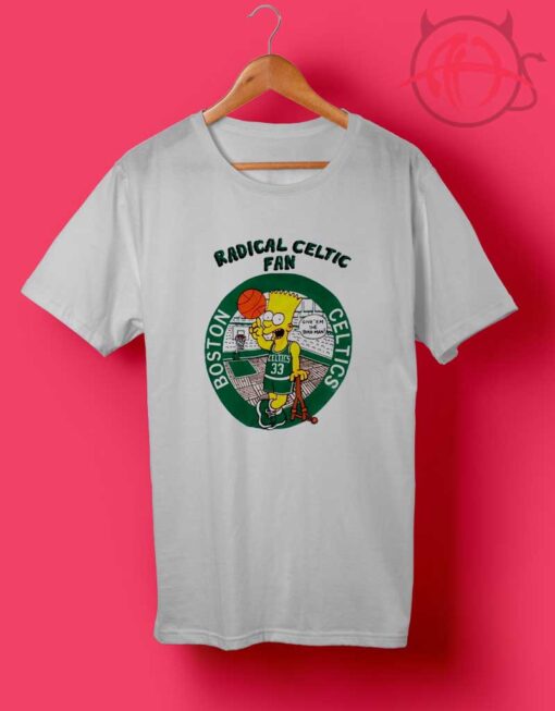 Bart Simpson Radical Boston Celtics T Shirt