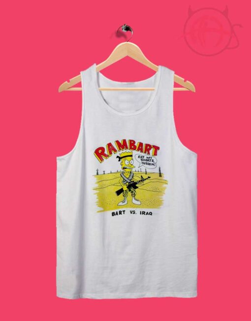 Rambart Iraq Bootleg Homer Simpson Tank Top Design Ideas