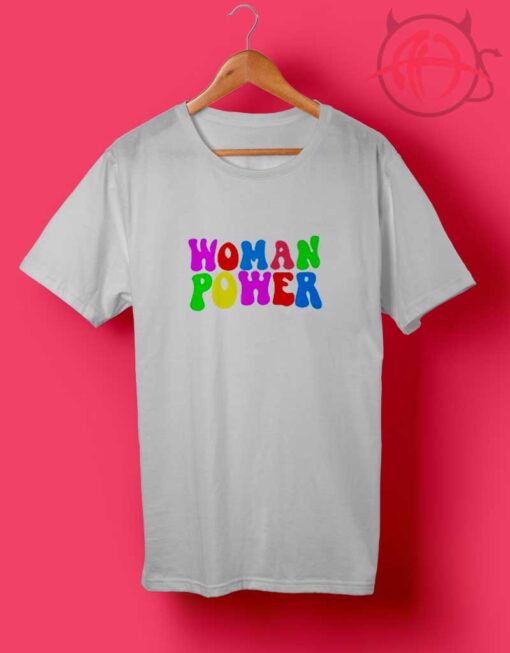 Women Power Rainbow T Shirt Design