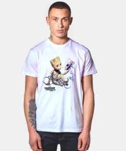 Baby Groot and Cassette T Shirt