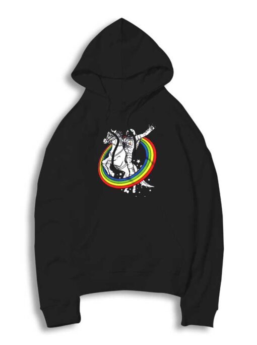 Astronaut Riding Unicorn Hoodie