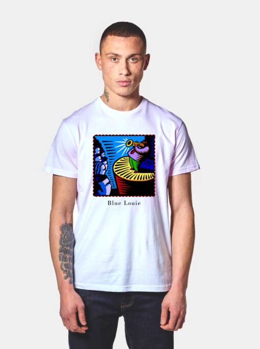 Blue Louie Pop Art T Shirt