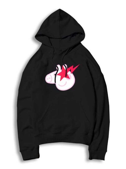 A Bathing Peppa Star Eyes Peppa Head Hoodie