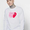 Comme Des Garcons Play X Peppa Pig Parody Sweatshirt