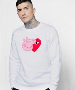 Comme Des Garcons Play X Peppa Pig Parody Sweatshirt