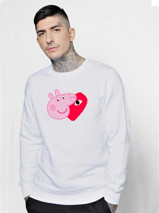 Comme Des Garcons Play X Peppa Pig Parody Sweatshirt