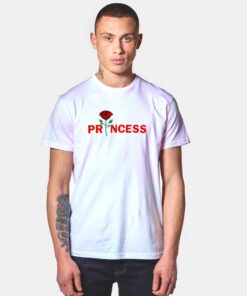 Princess Rose Print Graphic T Shirt