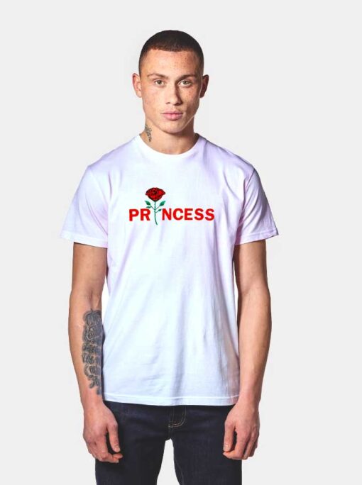 Princess Rose Print Graphic T Shirt