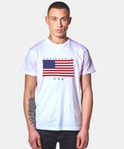 USA California State Flag T Shirt