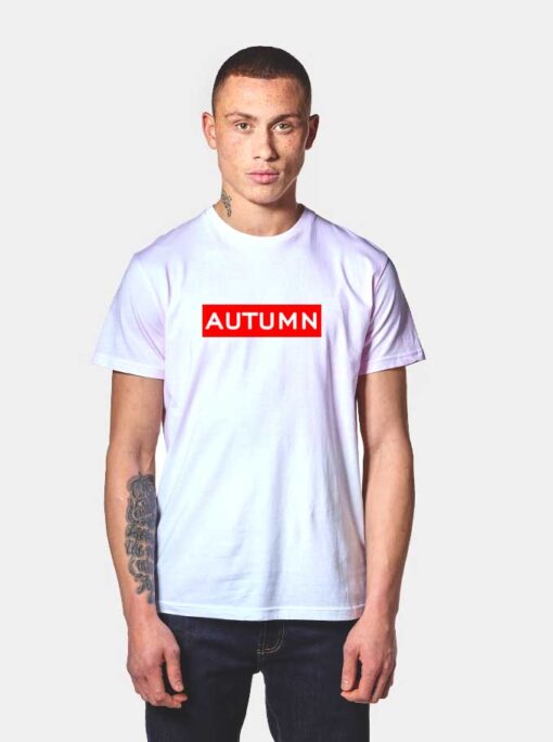 Autumn Red Box T Shirt