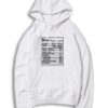 Beer Nutrition Facts Hoodie