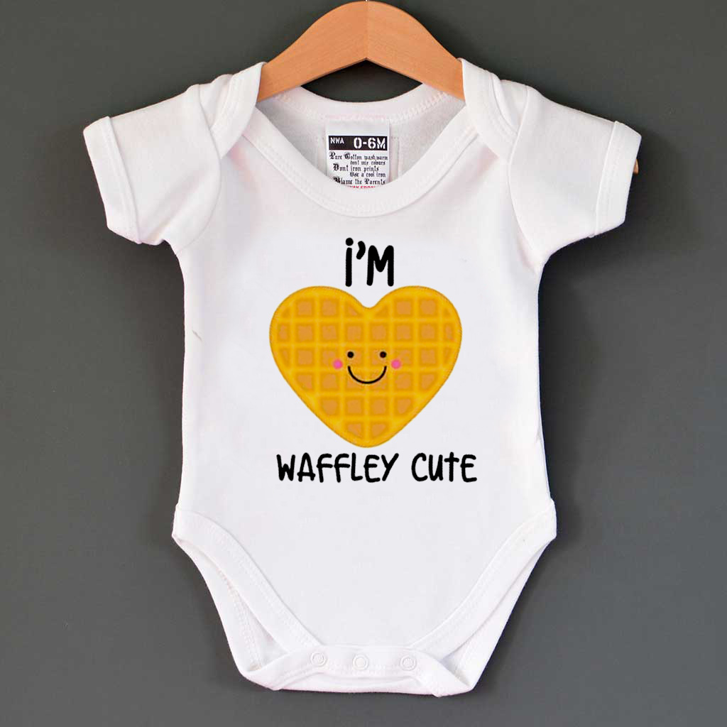 waffle onesie baby