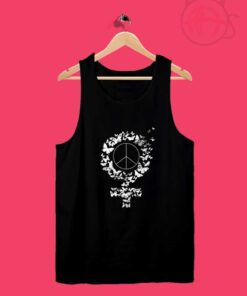 Peace Womens Day Butterfly Tank Top Design Ideas