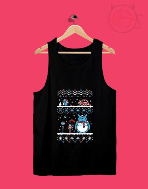 Tonari Totoro Cat Bus Ugly Tank Top Design Ideas