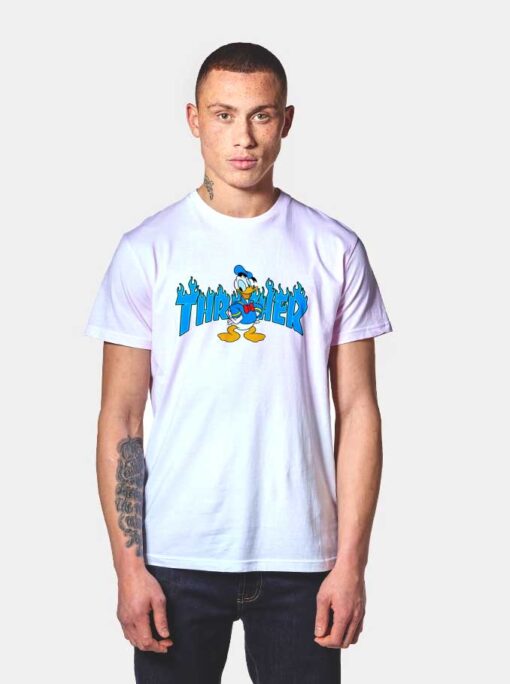 Donald Duck Thrasher Collab T Shirt