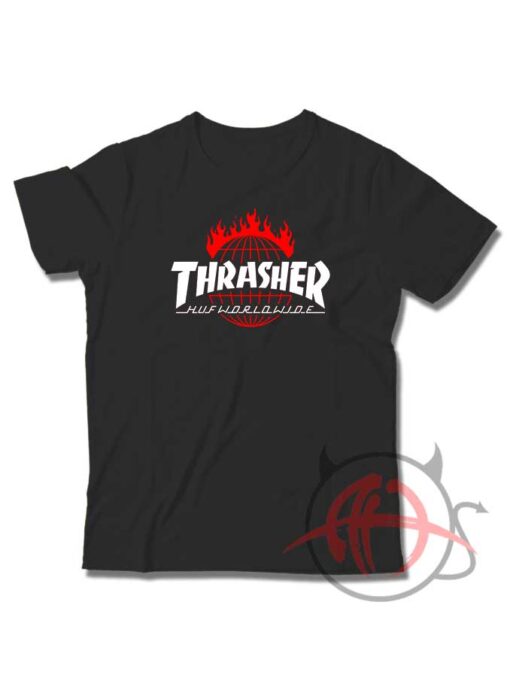 Thrasher HUF Worldwide Youth T Shirt1