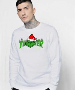 Grinch Christmas X Thrasher Collab Sweatshirt