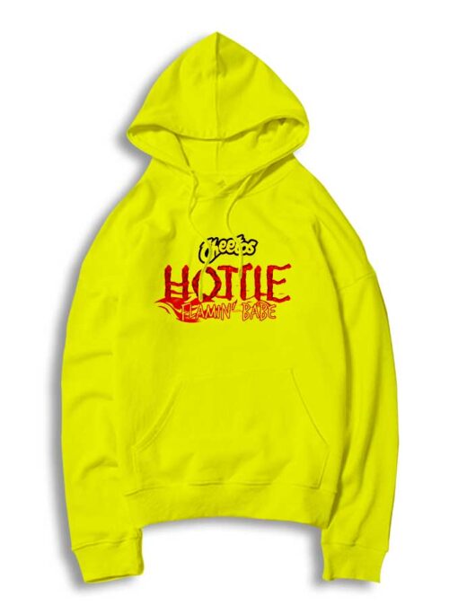 Cheetos Hottie Flamin Babe Yellow Hoodie