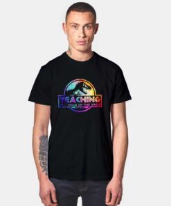 Jurassic Park Teaching Rainbow Printed T Shirt