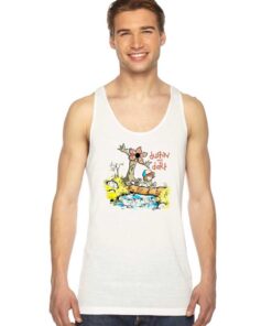 Dustin and Dart Calvin Hobbes Tank Top