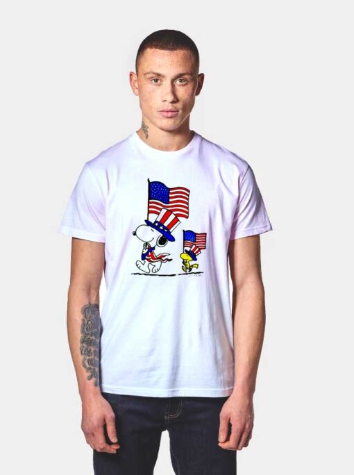 Snoopy and Woodstock Independence day