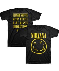 Nirvana Smiley Face T Shirt1