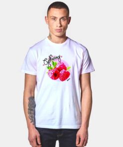 Raspberry White T Shirt