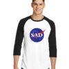 Sad Goodbye NASA Sleeve Raglan Tee