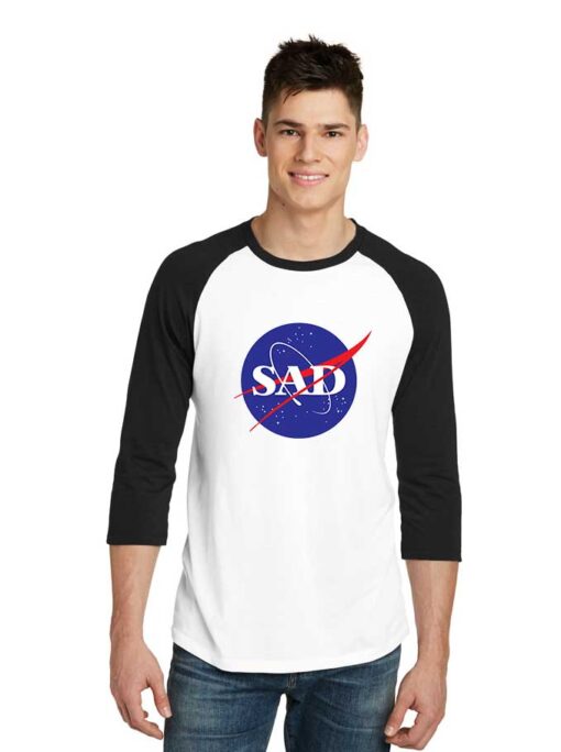 Sad Goodbye NASA Sleeve Raglan Tee