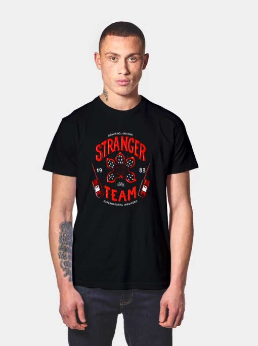 Stranger Team Supernatural Inquirers T Shirt