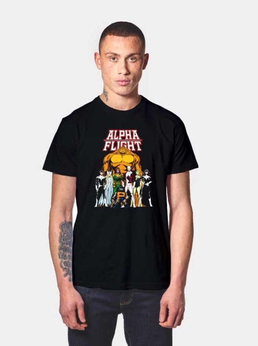 Alpha Flight Heroes T Shirt