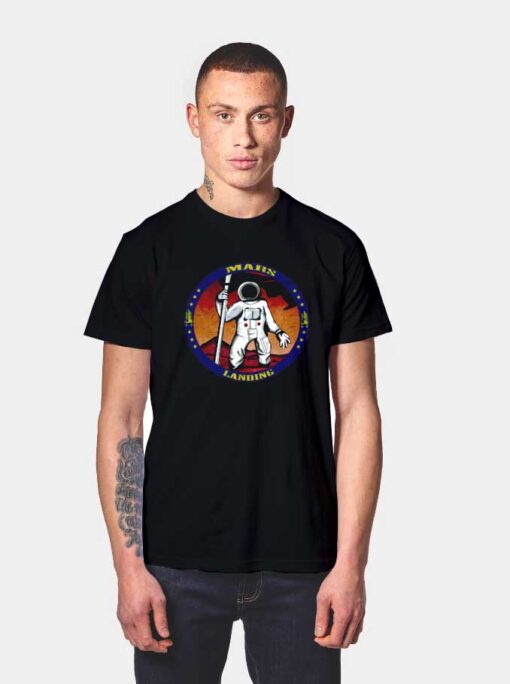 Astronaut Mars Landing T Shirt