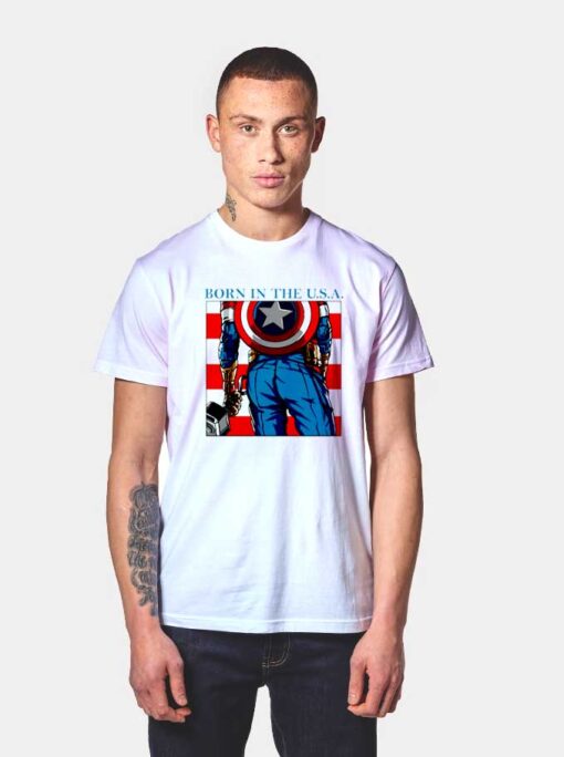 Captain Born In The USA T Shirt