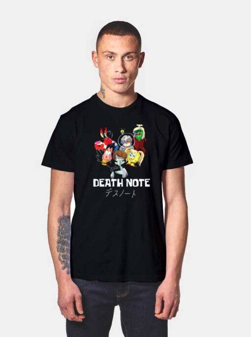 Death Note x Spongebob T Shirt