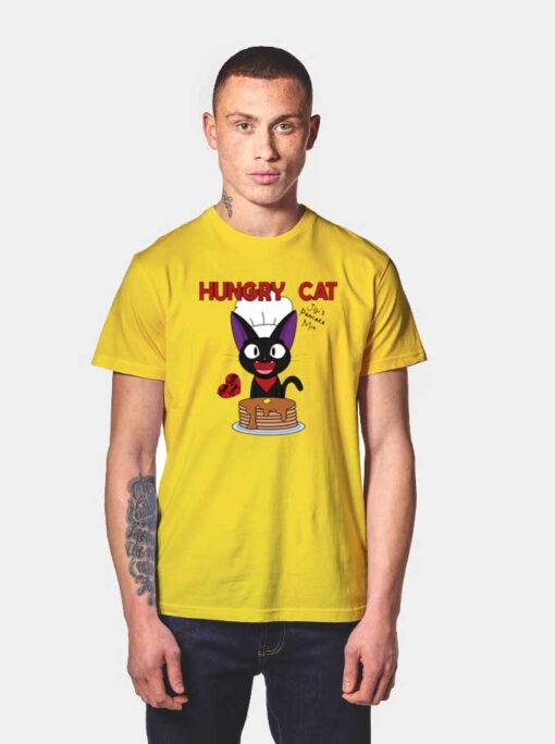 Hungry Cat Pancakes T Shirt