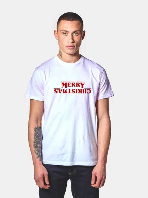 Merry Christmas Upside Down T Shirt