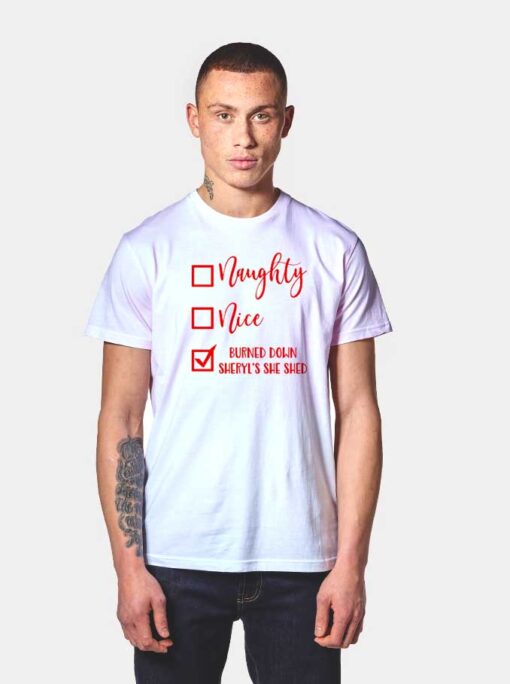 Naughty And Nice Checklist T Shirt