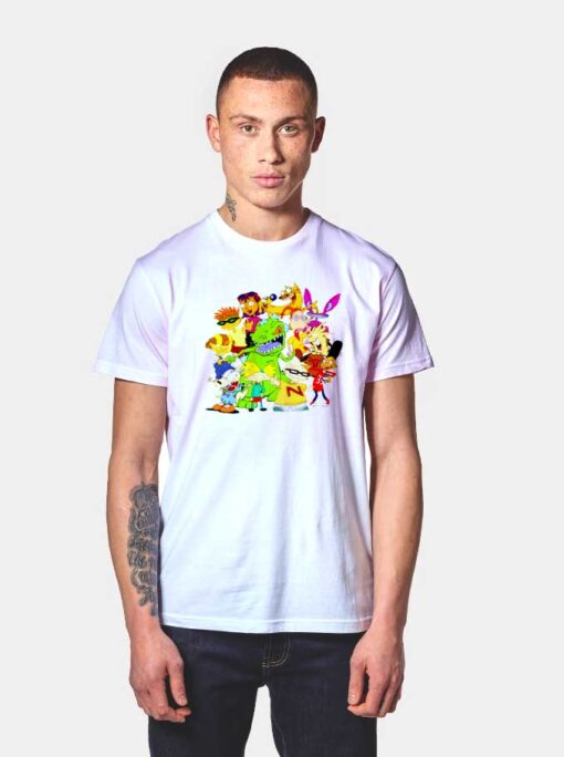 Nickelodeon 90's Cartoon Mash-Up T Shirt