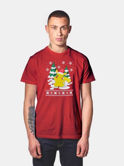 Pikachu Merry Christmas T Shirt