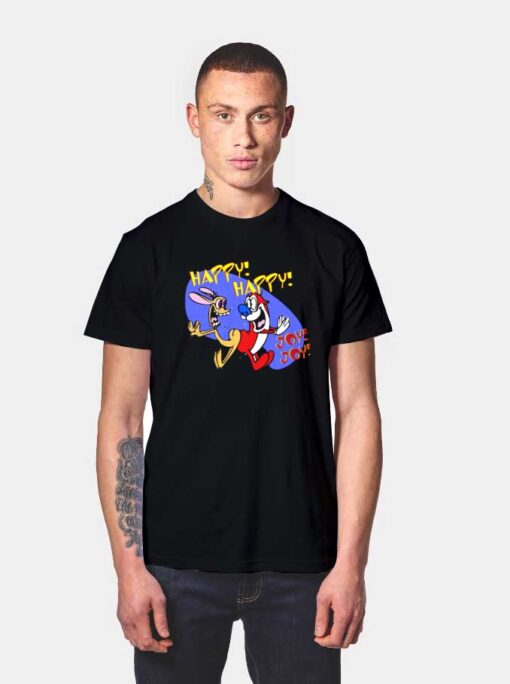 Ren And Stimpy Happy Joy T Shirt