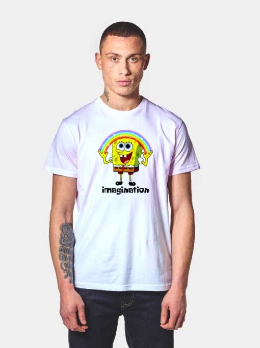 Spongebob Rainbow Imagination T Shirt