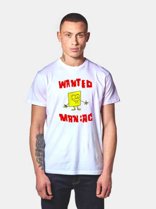 Spongebob Wanted Maniac T Shirt