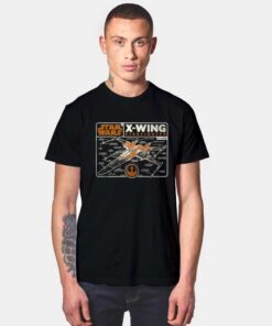 Star Wars X-Wing Blueprint T Shirt