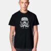 Stormtrooper Head Typography T Shirt