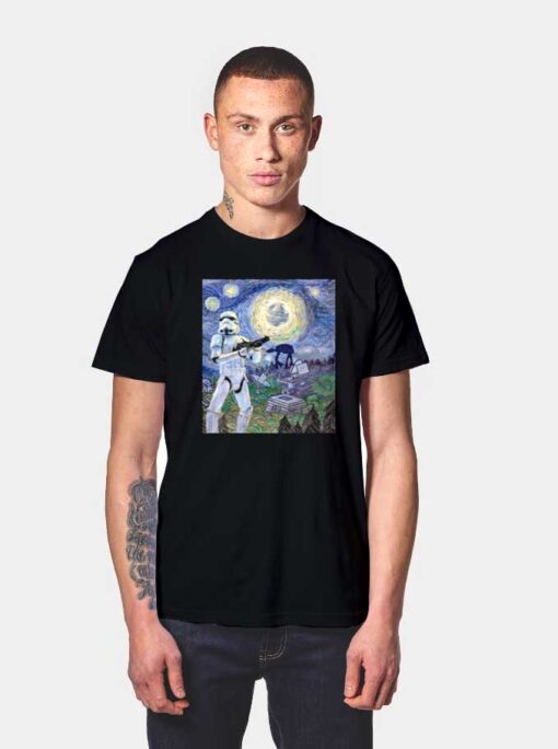 Stormtrooper Van Gogh Painting T Shirt