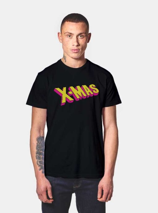 An Uncanny X-mas Retro Logo T Shirt