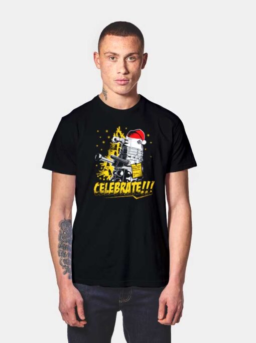 Celebrate Droid Christmas T Shirt