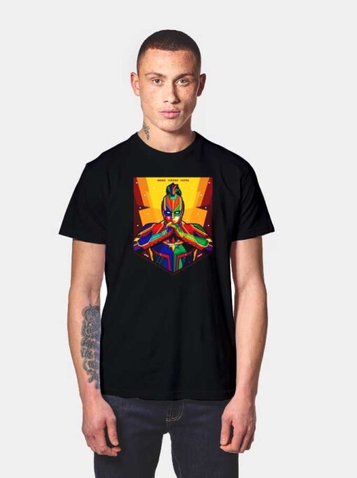 Danvers Pop Art Captain Marvel T Shirt