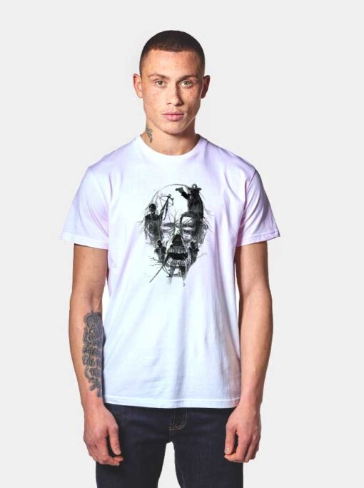 Dead Walker Zombie Head T Shirt